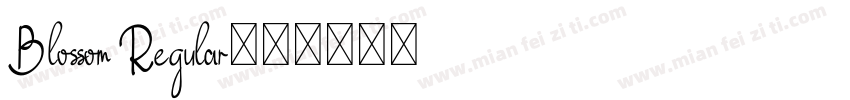 Blossom Regular字体转换